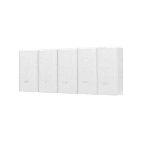 Ubiquiti Poe Injector, 24VDC, 12W, Weiss, 5-Pack - POE-24-12W-5P
