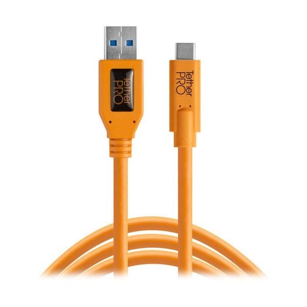 Tether Tools Cabo USB 3.0 para USB-C 4.6M Para A7(R) III/GH5 - CUC3215ORG