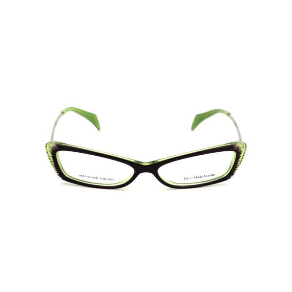 Alexander Mcqueen Armação de Óculos Feminino - AMQ-4163-R2I Dourado Verde Violeta