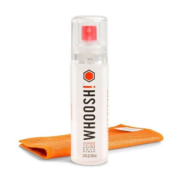 Whoosh! Go XL Spray Limpeza Ecrãs 100ml com Pano Antimicrobiano Transparente