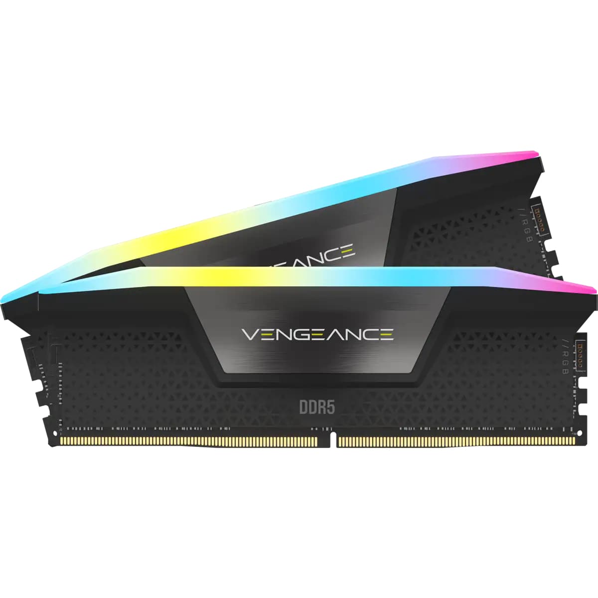 Memória RAM Corsair DDR5, 7000MT/s 32GB 2x16GB Dimm, Unbuffered, 34-42-42-96, Oc Pmic, Xmp 3.0, Vengeance Rgb DDR5 Black Heatspreader, Black Pcb, 1.45V, for Intel 700 Series