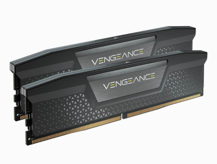 Memória RAM Corsair DDR5, 6000MHz 32GB 2x16GB Dimm, Unbuffered, 36-38-38-76, Std Pmic, Xmp 3.0, Vengeance DDR5 Black Heatspreader, Black Pcb, 1.25V