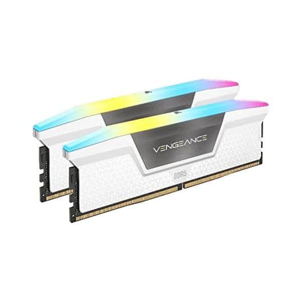 Memória RAM Corsair DIMM 64GB DDR5-6000 (2x 32GB) Dual-Kit White - CMH64GX5M2B6000C30W