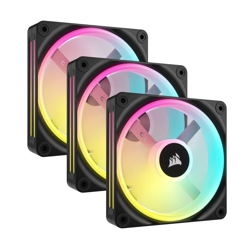 Corsair (Pack 3) ICUE Link QX120 RGB Ventoinhas PWM 120mm