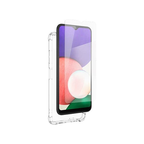 iFrogz Bundle capa + pelicula para Galaxy A22 DEFENCE, trans