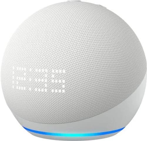 Amazon Alexa Echo Dot (Geração 5) c/ relógio - Branco