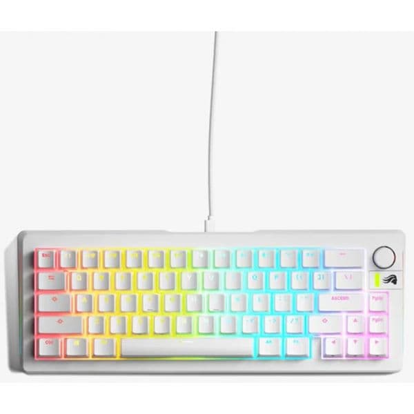 Teclado Mecânico Glorious GMMK 3 65% Branco Fox Switch (US)