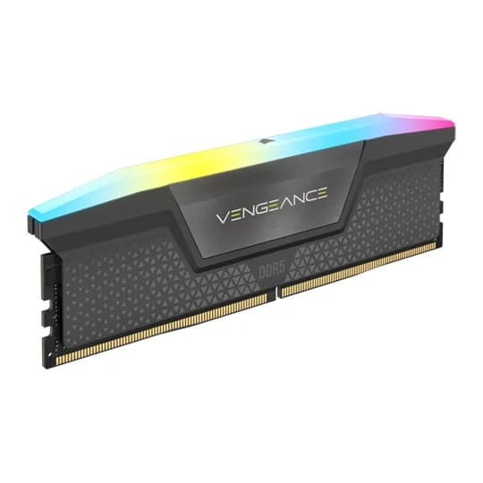 Memória RAM Corsair Vengeance RGB 16GB (1x16GB) DDR5 6000MHz CL36 Gray
