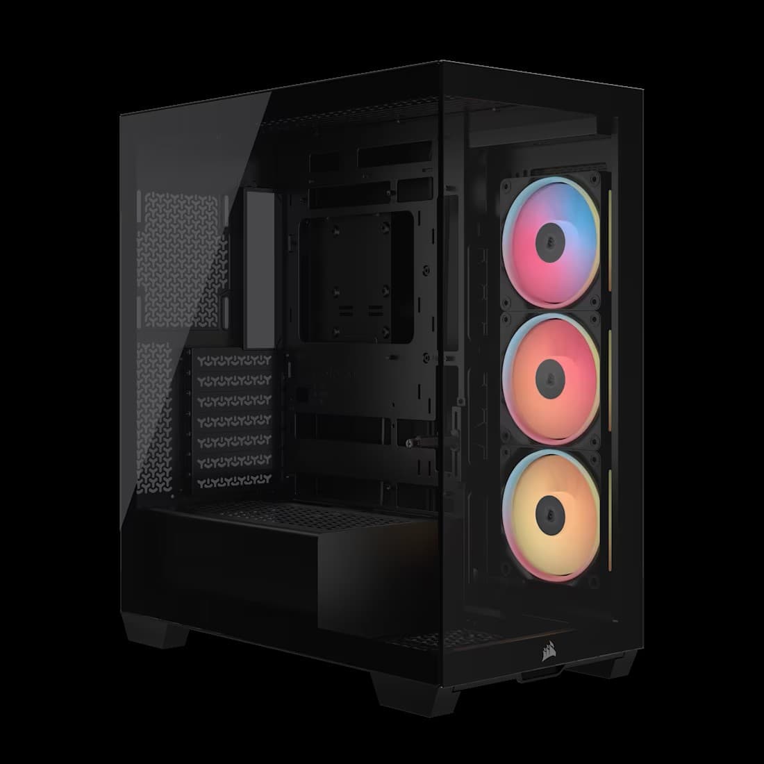 Corsair 3500X LX-R RGB E-ATX com Vidro Temperado, 3x Ventiladores, Gestão Avançada de Cabos e Hub iCUE LINK Preta