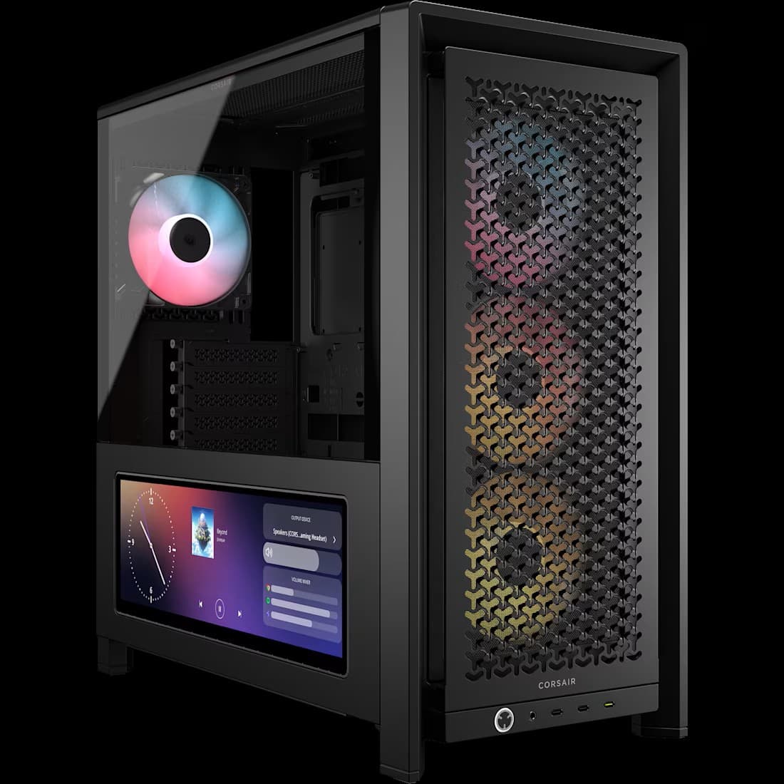 Corsair 4000D LCD RS ARGB Vidro Temperado Preto