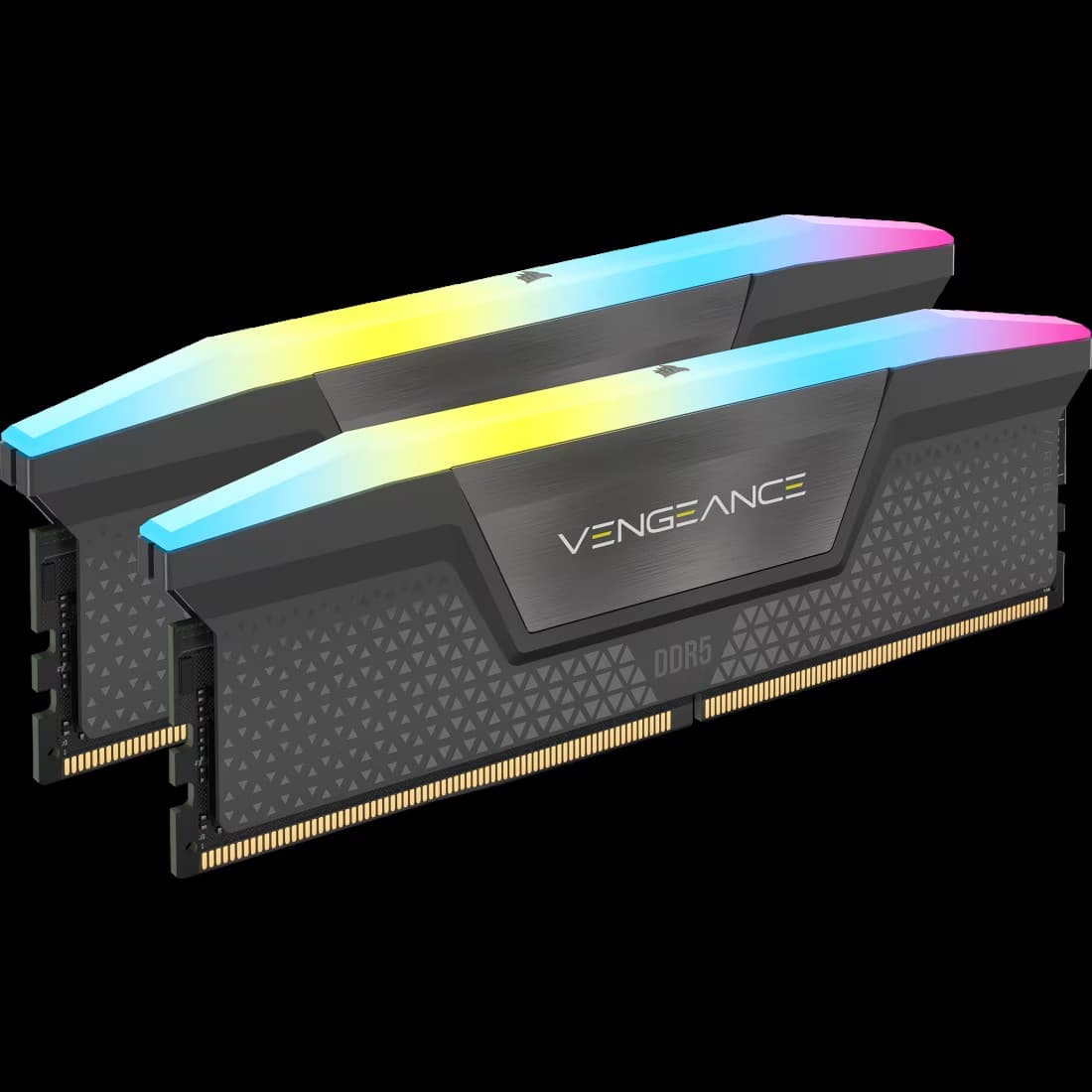 Memória RAM Corsair Vengeance RGB 64GB (2x32GB) DDR5 6000MHz CL40 Intel XMP AMD EXPO Cinzento