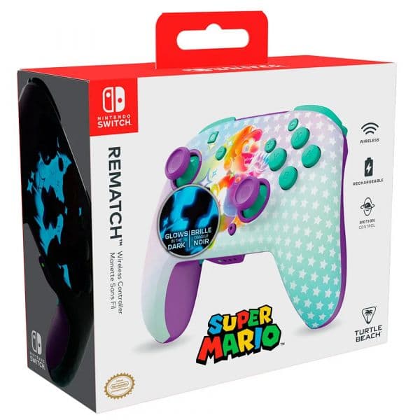 Turtle Beach Rematch Wireless Invincible Mario Glow in the Dark Nintendo Switch
