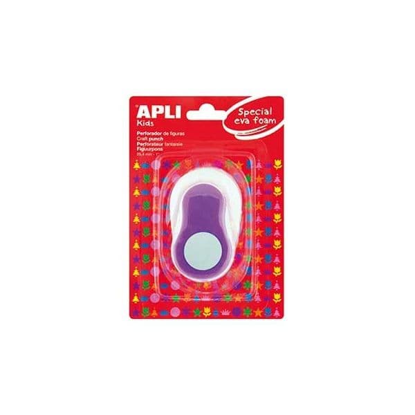 Apli Furador Formato Redondo Lilás 25,4mm 1un.