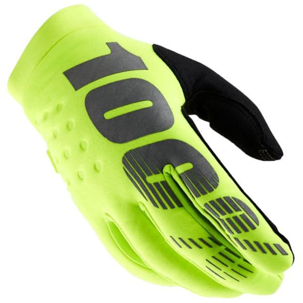 100% Luvas Brisker Fluo Yellow Xl - R10010016-004-XL