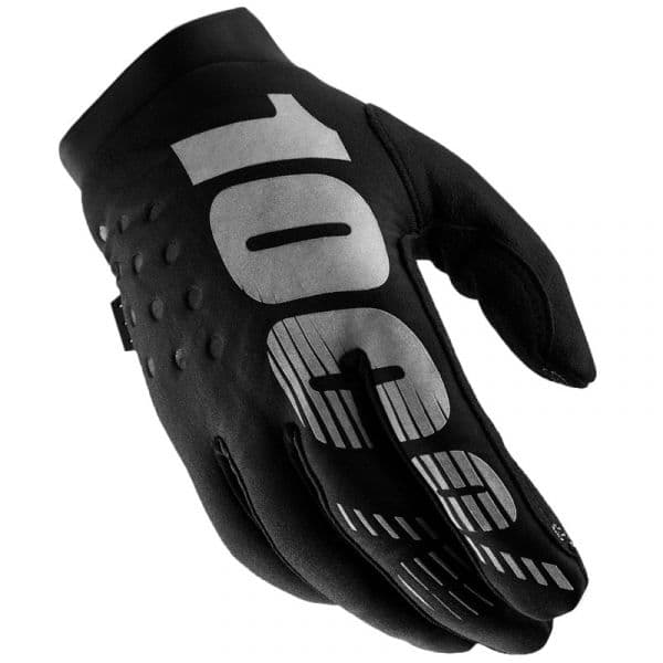 100% Luvas Brisker Black / Grey Xxl - R10010016-057-XXL