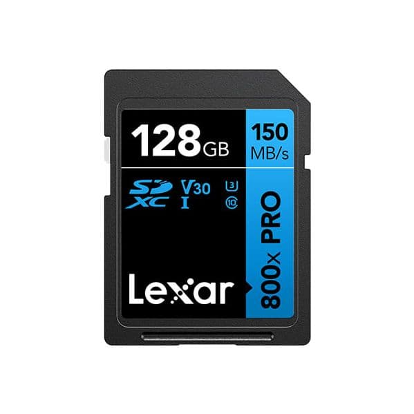 Lexar 128GB Professional 800x Pro SDXC UHS-I C10 V30 U3