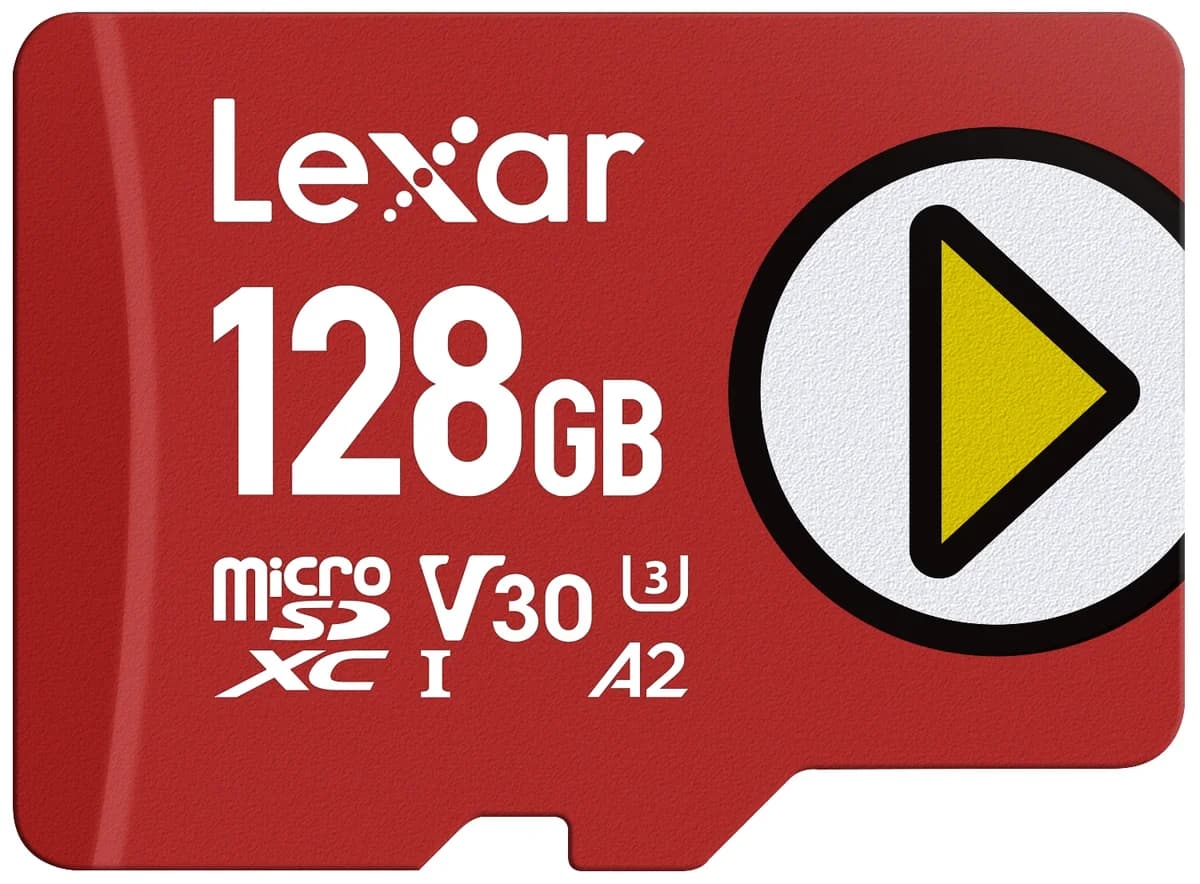 Lexar 128GB Play Micro SDXC UHS-I C10 A2 V30 U3 Black