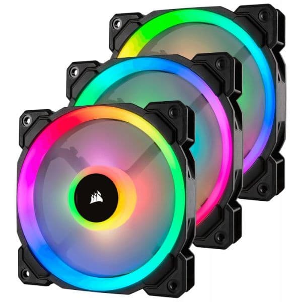 Corsair 3x 120mm LL120 Dual Light Loop RGB LED PWM + Lighting Node PRO - CO-9050072-WW