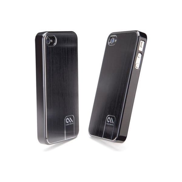 Case-Mate Capa Barely There para iPhone 4 Brushed Aluminium Black
