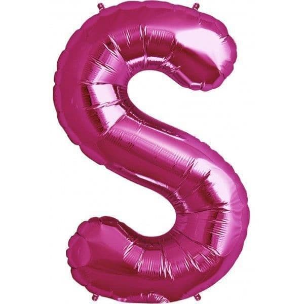 NorthStar Balão Foil 34'' Letra S Rosa - 180000188