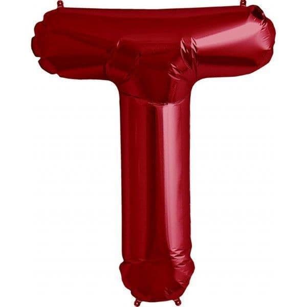NorthStar Balão Foil 34'' Letra T Vermelho - 180000241