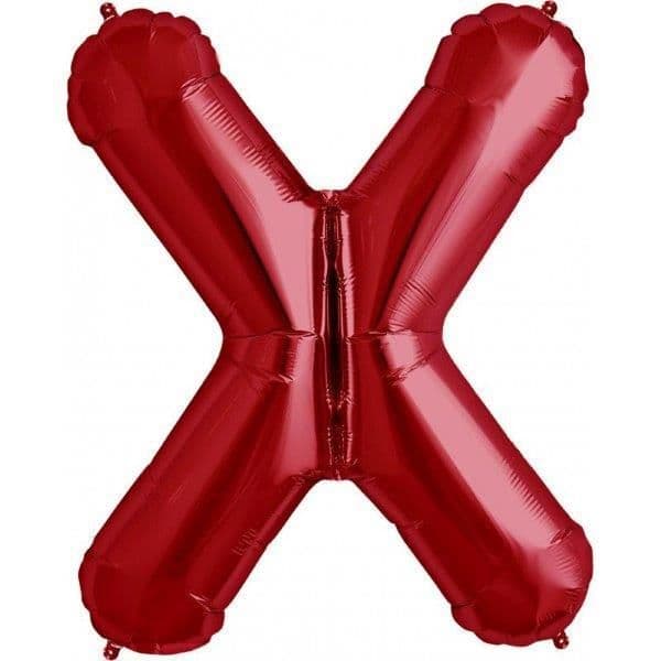 NorthStar Balão Foil 34'' Letra X Vermelho - 180000245