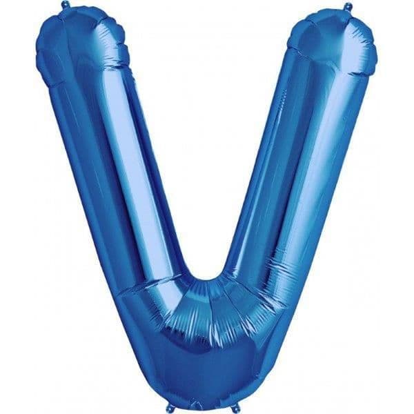 NorthStar Balão Foil 34'' Letra V Azul - 180000295