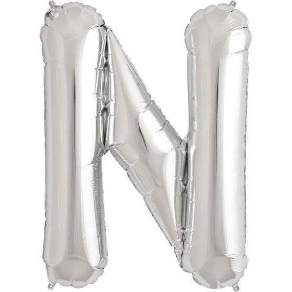 Northstar Balão Foil 16" Letra N Prateado - 180049201