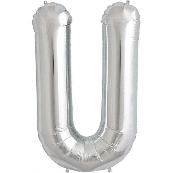 Northstar Balão Foil 16" Letra U Prateado - 180049901