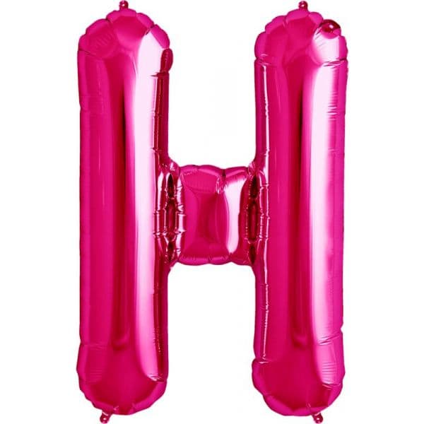 Northstar Balão Foil 16'' Letra H Rosa - 180000512