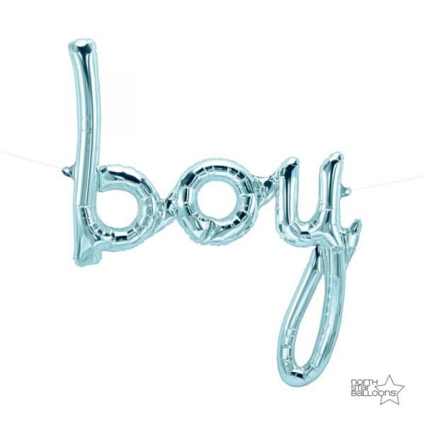 Northstar Balão Foil 42" Boy Script Pastel Blue - 1800133101