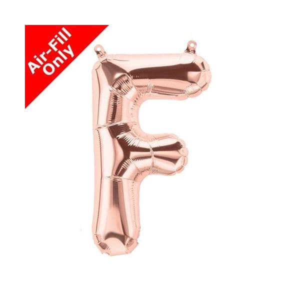Northstar Balão Foil 16" Letra F Rose Gold - 180134201