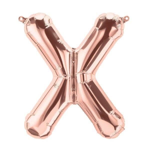 Northstar Balão Foil 16" Letra X Rose Gold - 180136001