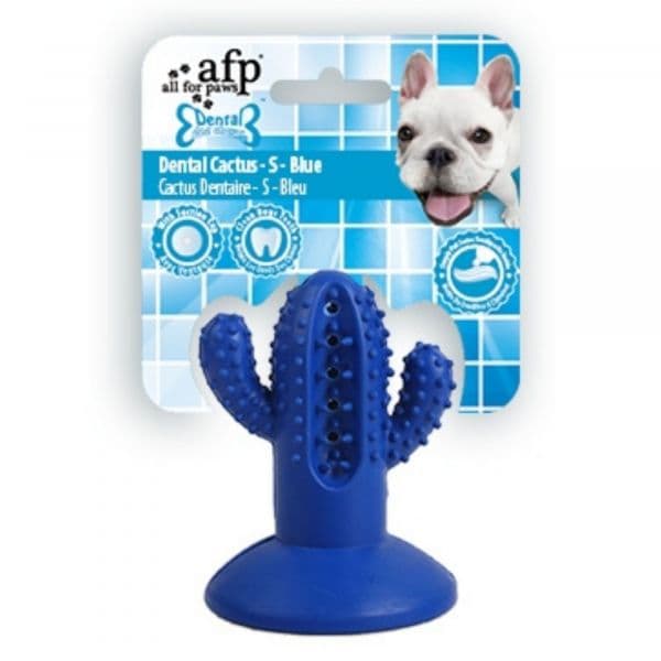 All for Paws Brinquedo Cão Dental Chews Cactus Azul S
