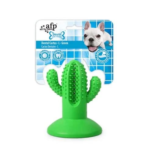 All for Paws Brinquedo Cão Dental Chews Cactus Verde L