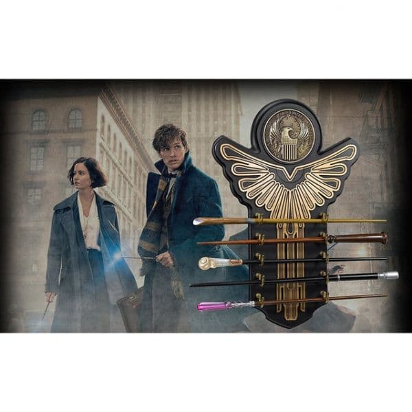 Noble Collection Harry Potter Fantastic Beasts: Expositor com 5 Varinhas