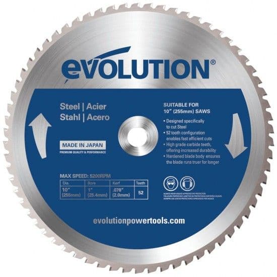 Disco aço Evolution TCT 255x25.4mm 52D 31D25525452A