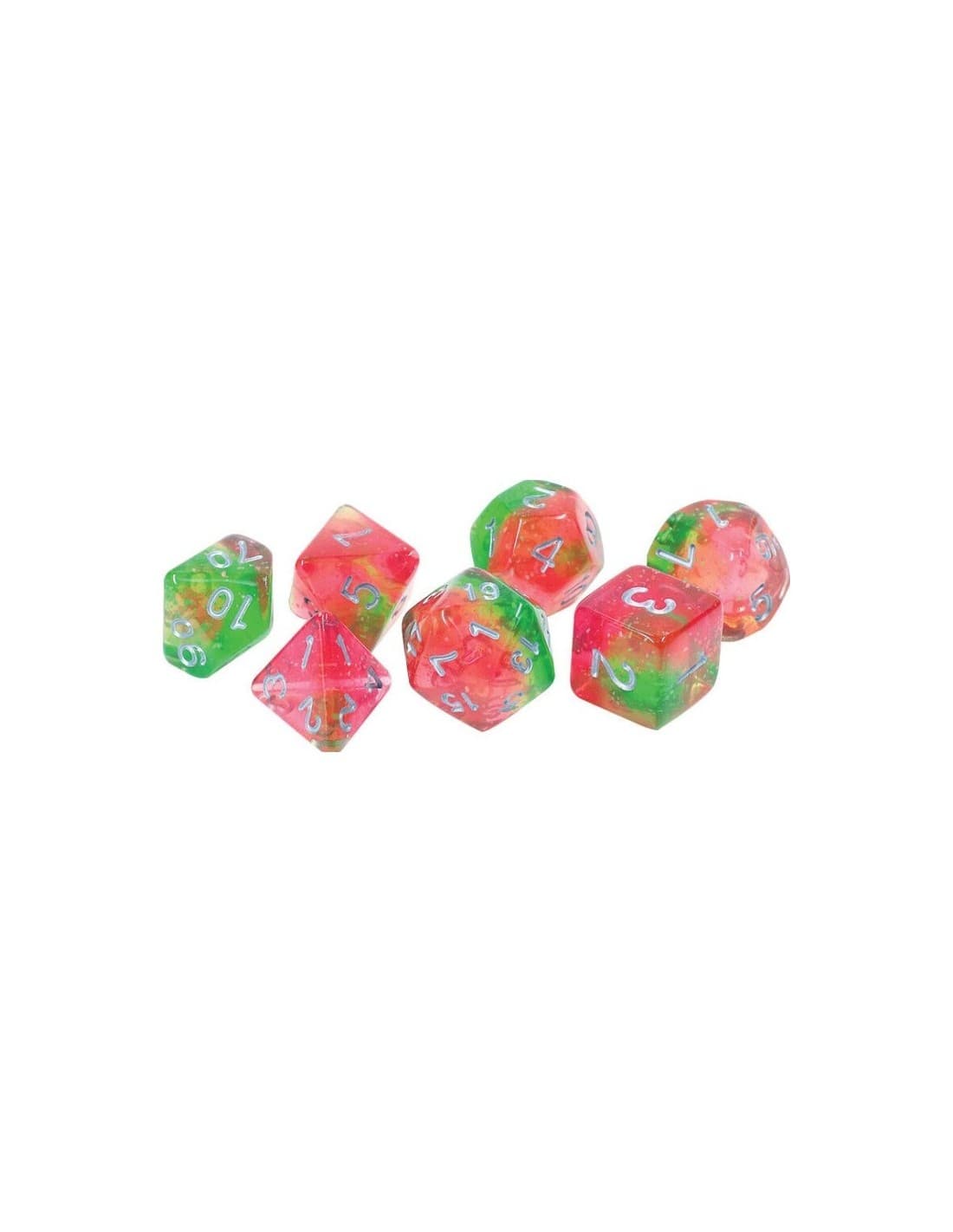 Sirius Dice Set Lotus Glowworm 7-Die Set
