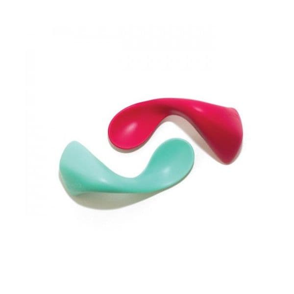 Kizingo Pack 2 Colheres Curvas Lagoon + Raspberry - KDB-095