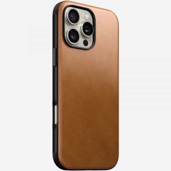 Nomad Goods Capa Couro para iPhone 16 Pro Max English Tan