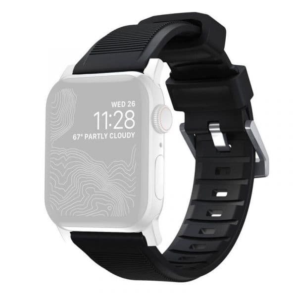 Nomad Goods Correia para 42/44/45/49mm Black/Silver