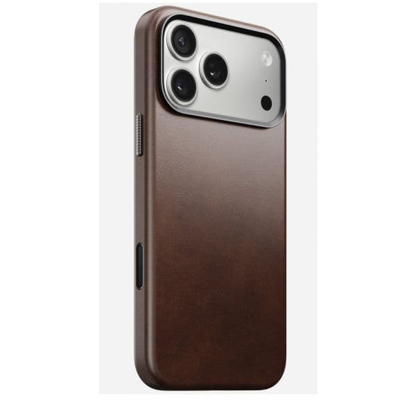 Nomad Goods Capa Pele Tradicional para iPhone 17 Pro Max Rustic Brown