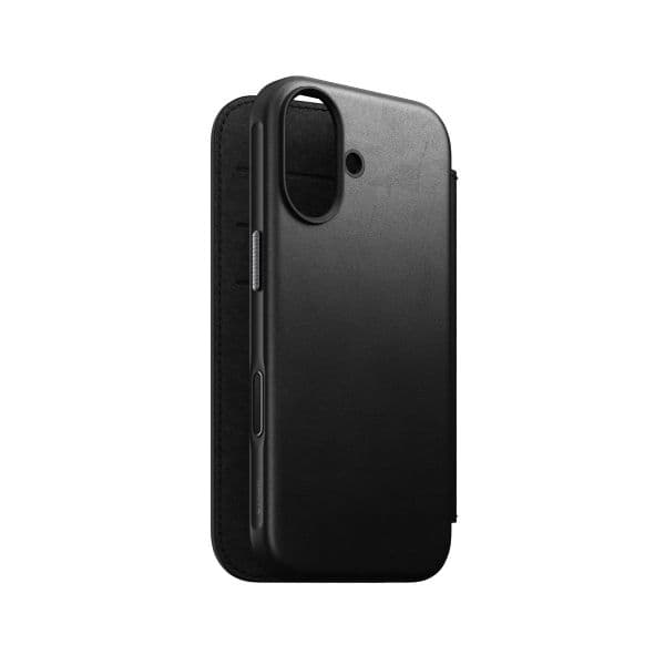 Nomad Capa Flip Cover Couro iPhone 17 Preto 0856504014216