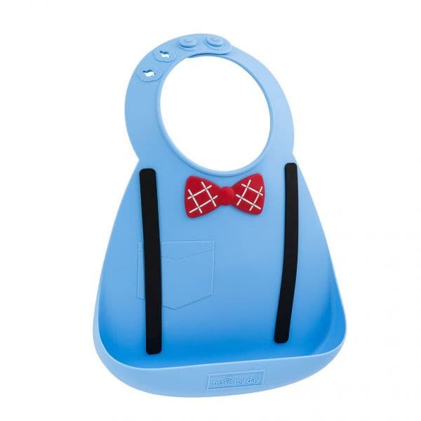 Make My Day Babete Soft Bib Scholar Blue