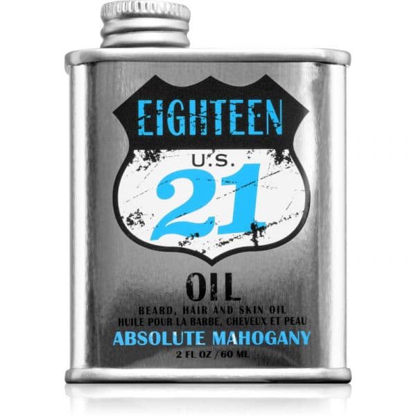 18.21 Man Made Absolute Mahogany Óleo Nutritivo Cabelo, Rosto e Barba 60ml
