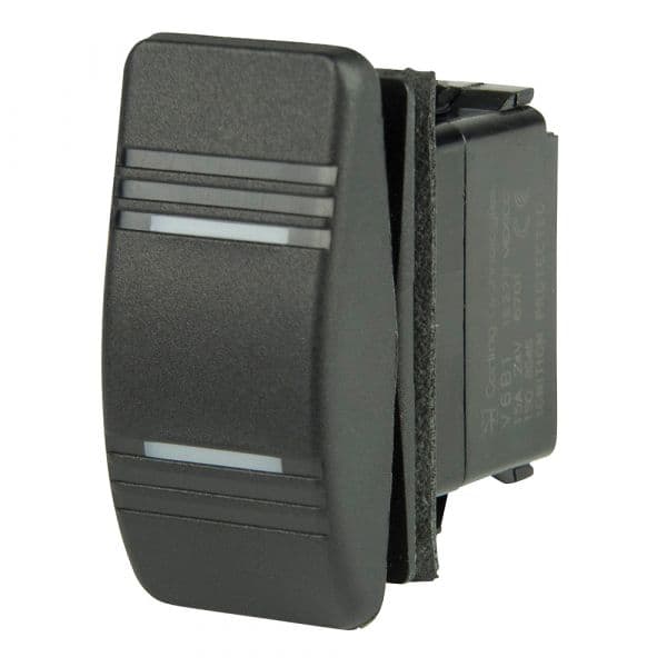 BEP SPDT Contura Switch - 2-Amber LEDs - ON/OFF/ON - 1001803