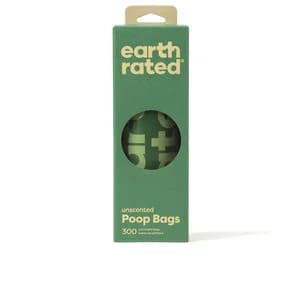 Earth Rated Recargas e Dispensador de Sacos para Dejetos de Cães 300 Unidades