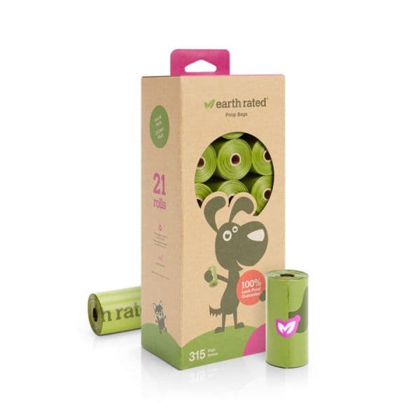 Earth Rated Caixa de 21 Rolos Lavanda 315 Sacos