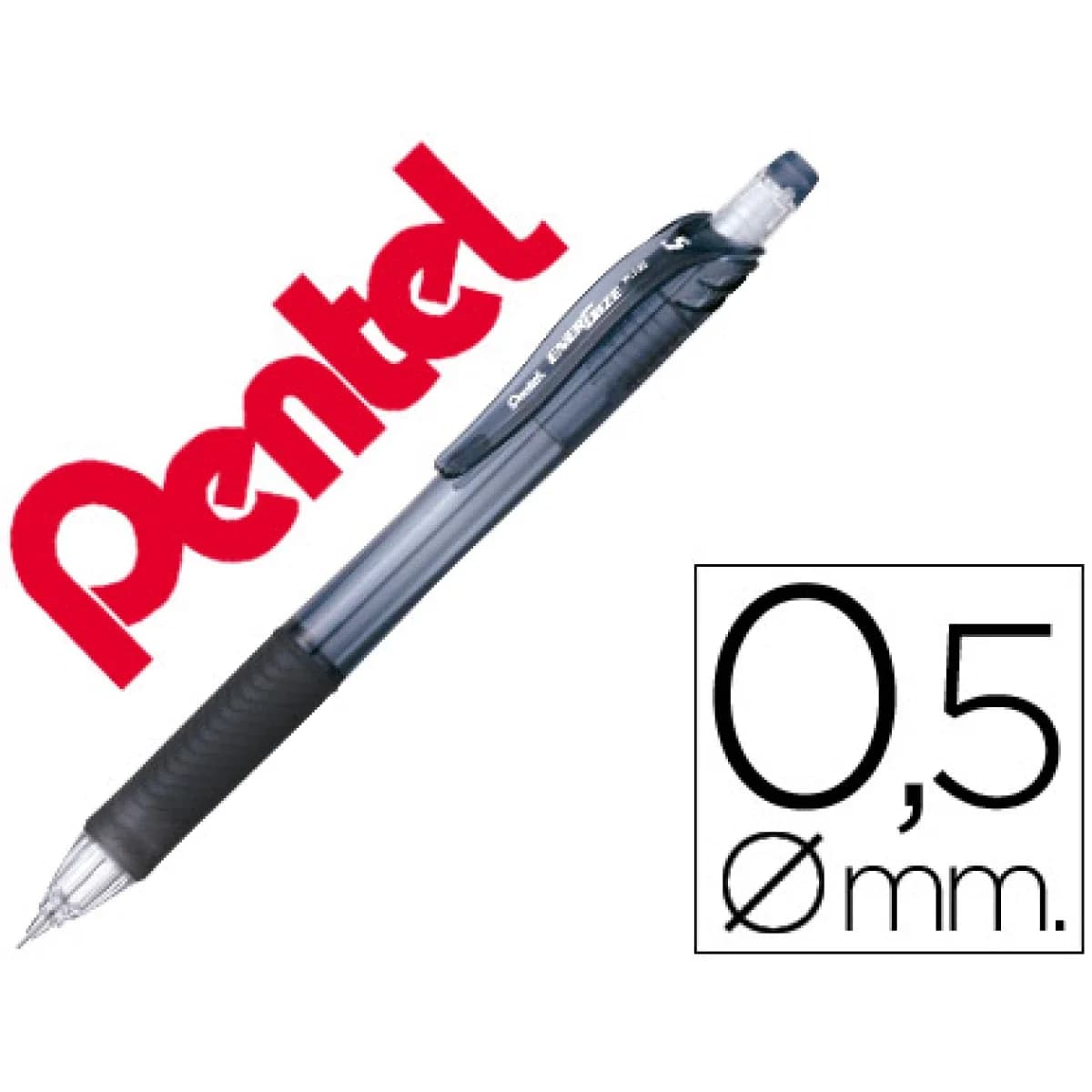 Lapiseira pentel energize x 0.5 mm -preta – 12 unidades
