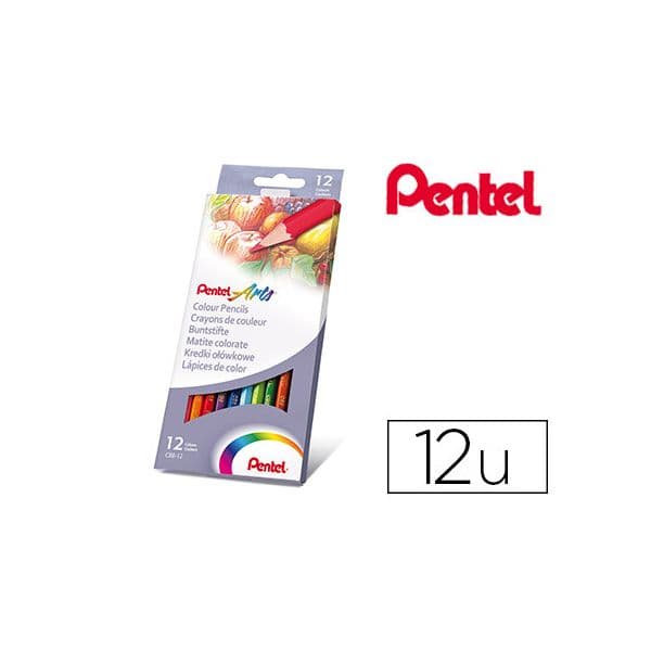 Pentel Lápis de Cor 12 un.